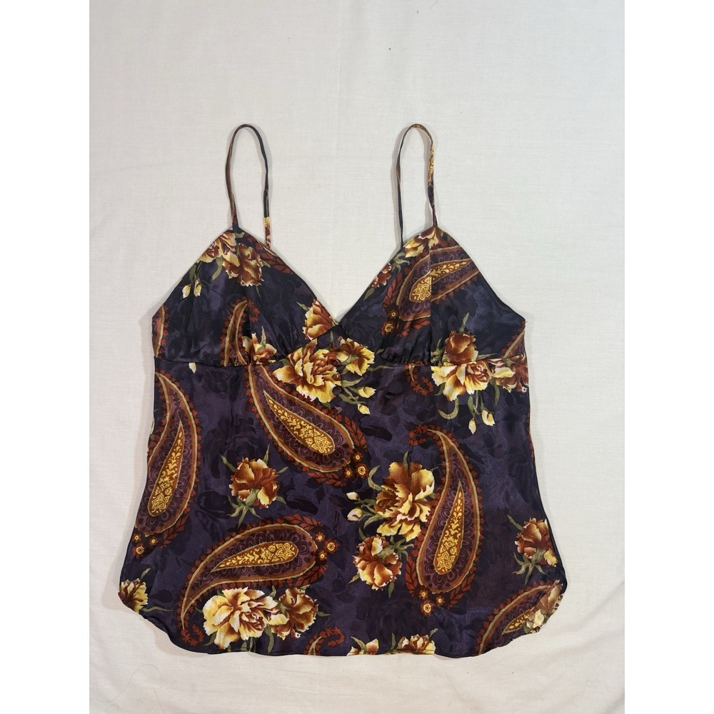 Y2K Kathryn Multicolor Floral Cami‎ Top Large Coquette Feminine